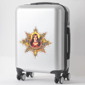 H. Philomena Premium Lichtgevende Maagd Kunstwerk Sticker (Koffer)