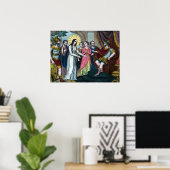 H. Philomena wordt berecht voor keizer Diocletianu Poster (Thuiskantoor)
