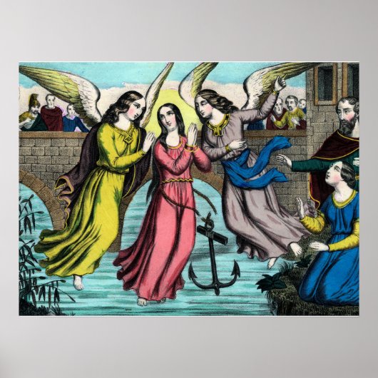 H. Philomena wordt gered uit verdrinking Poster (Voorkant)