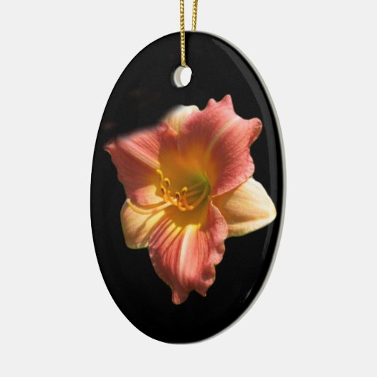 H. Prairie Blossom Daylily Ceramic Ornament (Links)
