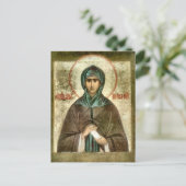 H. Prinses Anna van Novgorod Orthodoxe Icoon Briefkaart (Staand voorkant)