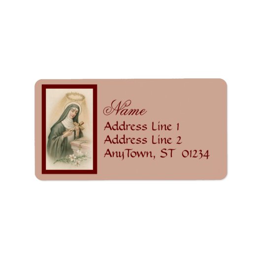 H. Rita van Cascia (M 015) Etiket (Voorkant)