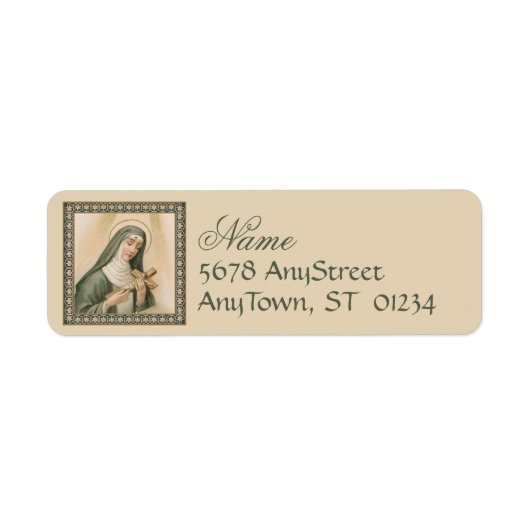 H. Rita van Cascia (M 015) Etiket (Voorkant)