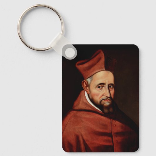 H. Robert Bellarminus Patroon van de Canonisten Sleutelhanger (Voorkant)