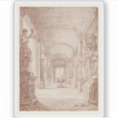 H. Robert - Een tekenaar in de Capitolijnse Galeri Sticker (Voorkant)