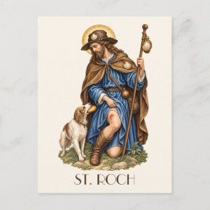 H. Rochus (Rocco) Italiaanse Patroonheilige van Ho Briefkaart
