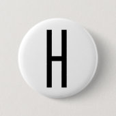 H RONDE BUTTON 5,7 CM (Voorkant)