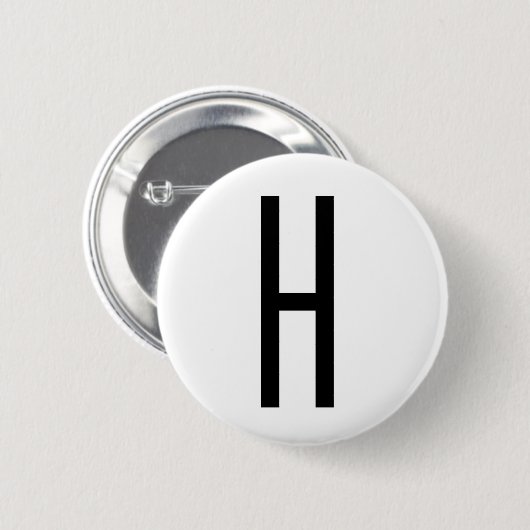 H RONDE BUTTON 5,7 CM (Voorkant /achterkant)