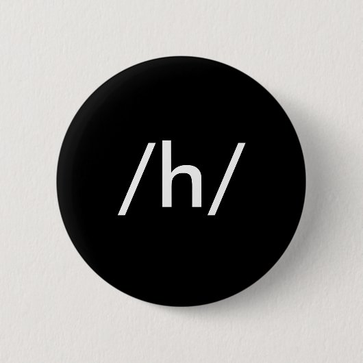 /h/ ronde button 5,7 cm (Voorkant)