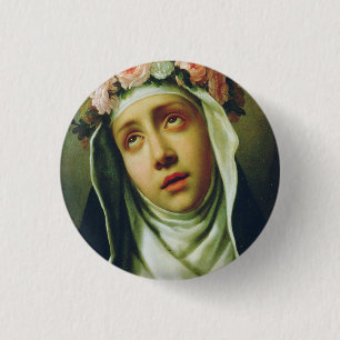 H. Rosa van Lima De Engel van Peru Schilderkunst Ronde Button 3,2 Cm