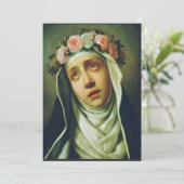 H. Rosa van Lima De Engel van Peru Schone Kunst Kaart (Staand voorkant)
