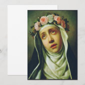 H. Rosa van Lima De Engel van Peru Schone Kunst Kaart (Voorkant / Achterkant)
