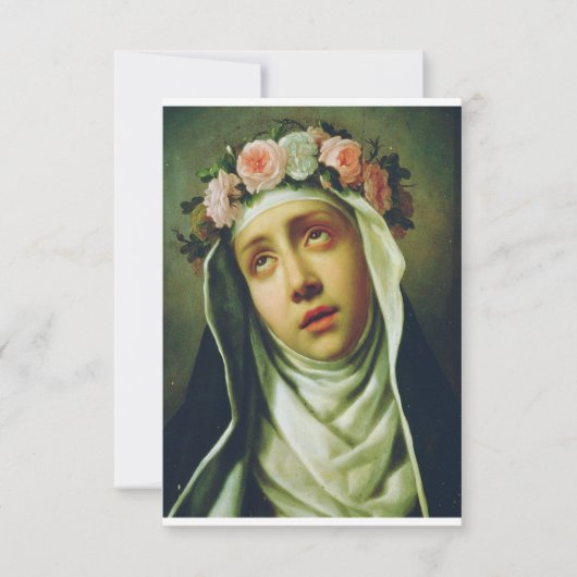 H. Rosa van Lima De Engel van Peru Schone Kunsten Bedankkaart (Voorkant)