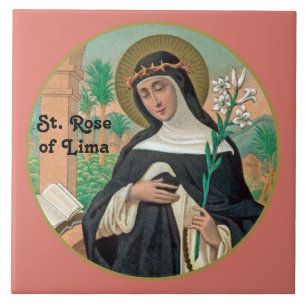 H. Rosa van Lima (Detail; K 48) Tegeltje