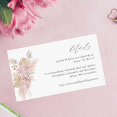 H Roze Boho Floral SM Enclosure Kaart 2