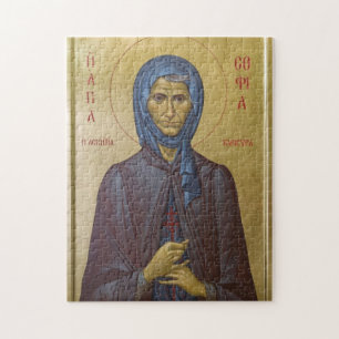 H. Sophia de Asceet van Kleisoura Orthodoxe Icoon Legpuzzel