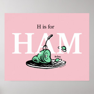 "H staat voor HAM"   Alfabetontwerp Poster