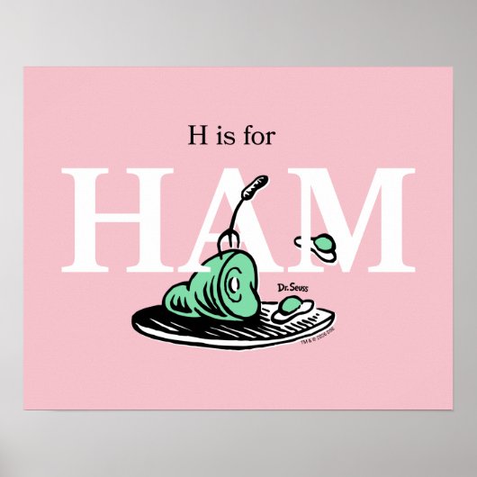 "H staat voor HAM" | Alfabetontwerp Poster (Voorkant)