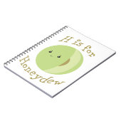 H staat voor Honeydew Notitieboek (Linkerzijde)