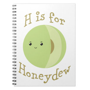 H staat voor Honeydew Notitieboek