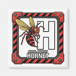 H staat voor Hornet – GTA-stijl ABC-leermagneet Magneet