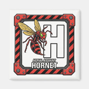 H staat voor Hornet – GTA-stijl ABC-leermagneet Magneet