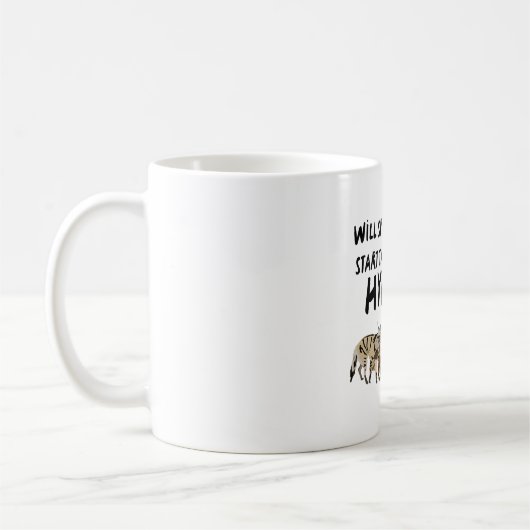 H staat voor Hyena Koffiemok (Links)