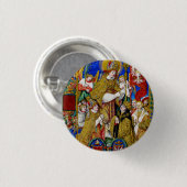 H. Stanislaus Bisschop en Martelaar Fijne Kunst Ronde Button 3,2 Cm (Voorkant /achterkant)
