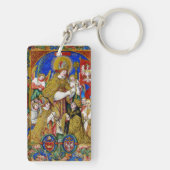 H. Stanislaus Bisschop en Martelaar Fijne Kunst Sleutelhanger (achterkant)