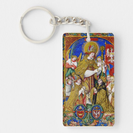 H. Stanislaus Bisschop en Martelaar Fijne Kunst Sleutelhanger (Voorkant)