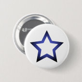 H-Star Blue Ronde Button 5,7 Cm (Voorkant /achterkant)