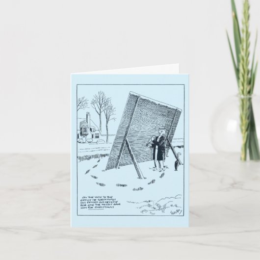 H.T. Webster/Timid Soul-kerstkaart Feestdagen Kaart (Voorkant)