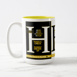 H | The Ghost in the Machine – Alfa Sity Mug Tweekleurige Koffiemok