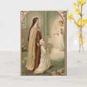 H. Theresia Heilige Communiekaart Kaart (Gele Bloem)