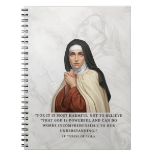 H. Theresia van Avila katholieke heilige citaat ch Notitieboek