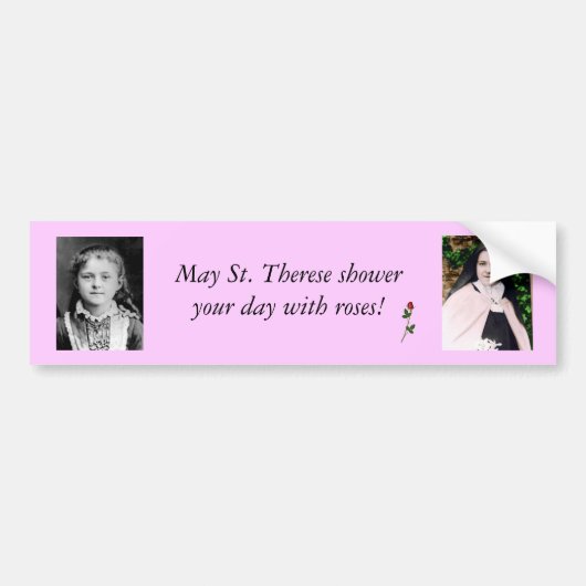 H. Theresia van Lisieux Bumpersticker (Voorkant)