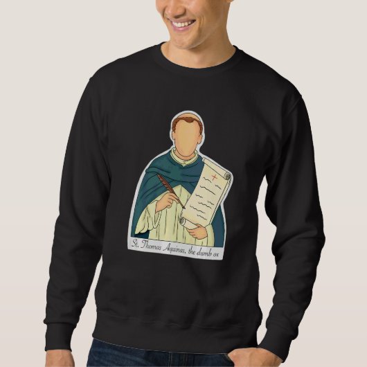 H Thomas Aquinas Patroonheilige Van Studenten Kath Trui (Voorkant)