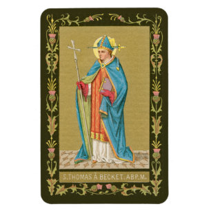 H. Thomas Becket met Zwaard in Miter (P 005) Magneet
