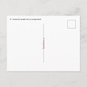 H. Thomas de Apostel (RLS 18) Briefkaart (Achterkant)