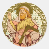 H. Thomas de Apostel (RLS 18) Ronde Sticker (Voorkant)