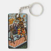 H. Thomas van Canterbury De Moedige Aartsbisschop Sleutelhanger (achterkant)