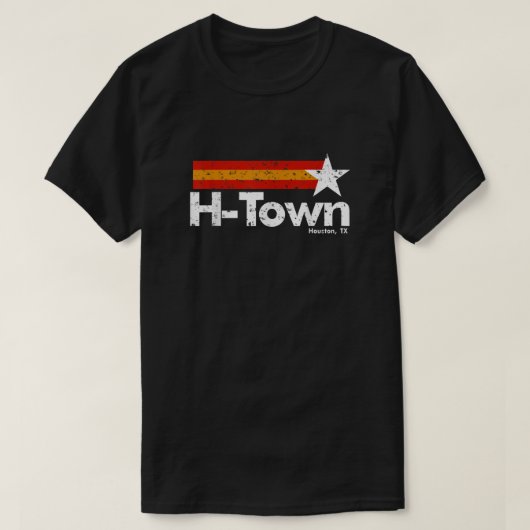 H Town Houston Texas T-shirt (Design voorkant)
