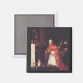 H. Turibius van Mogrovejo Aartsbisschop Kunst Magneet (Voorkant / Achterkant)