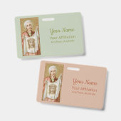 H. Veronica van Jeruzalem (JM 60; Stijl 1) Badge (Voor- en achterkant)