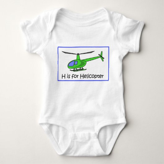 H voor helikopter romper (Voorkant)