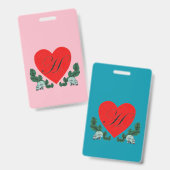 H voor Hippopotamussen Badge (Voor- en achterkant)