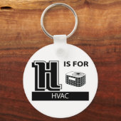 H voor HVAC Sleutelhanger (Voorkant)