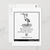 H was een heron briefkaart (Voorkant / Achterkant)