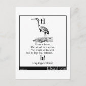 H was een heron briefkaart (Voorkant)