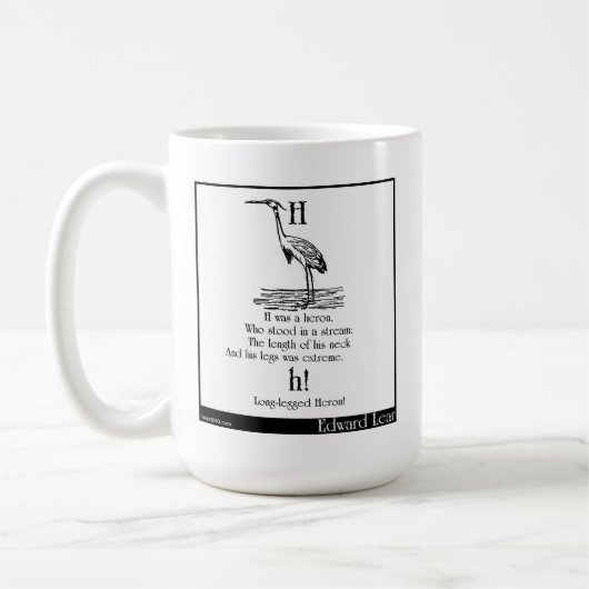 H was een heron koffiemok (Links)